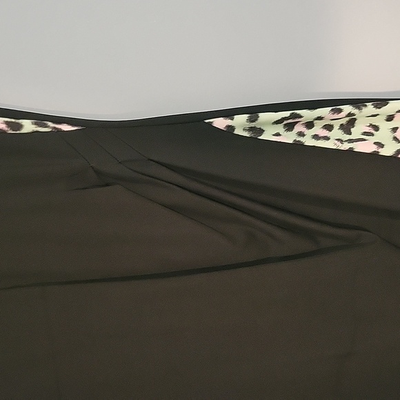 JUST CAVALLI Black and Leopard Print Mini Dress - Picture 6 of 11